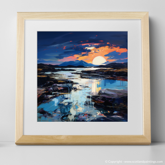 Painting and Art Print of Sound of Iona at dusk. Dusk's Embrace at Sound of Iona.