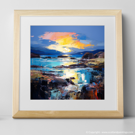 Painting and Art Print of Sound of Iona at dusk. Dusk Embrace at Sound of Iona.