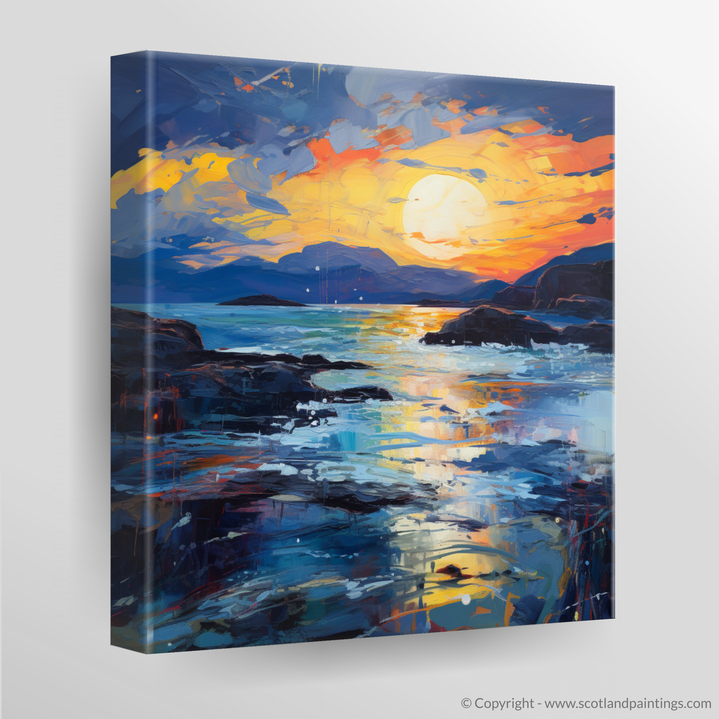 Canvas Print of Sound of Iona at dusk