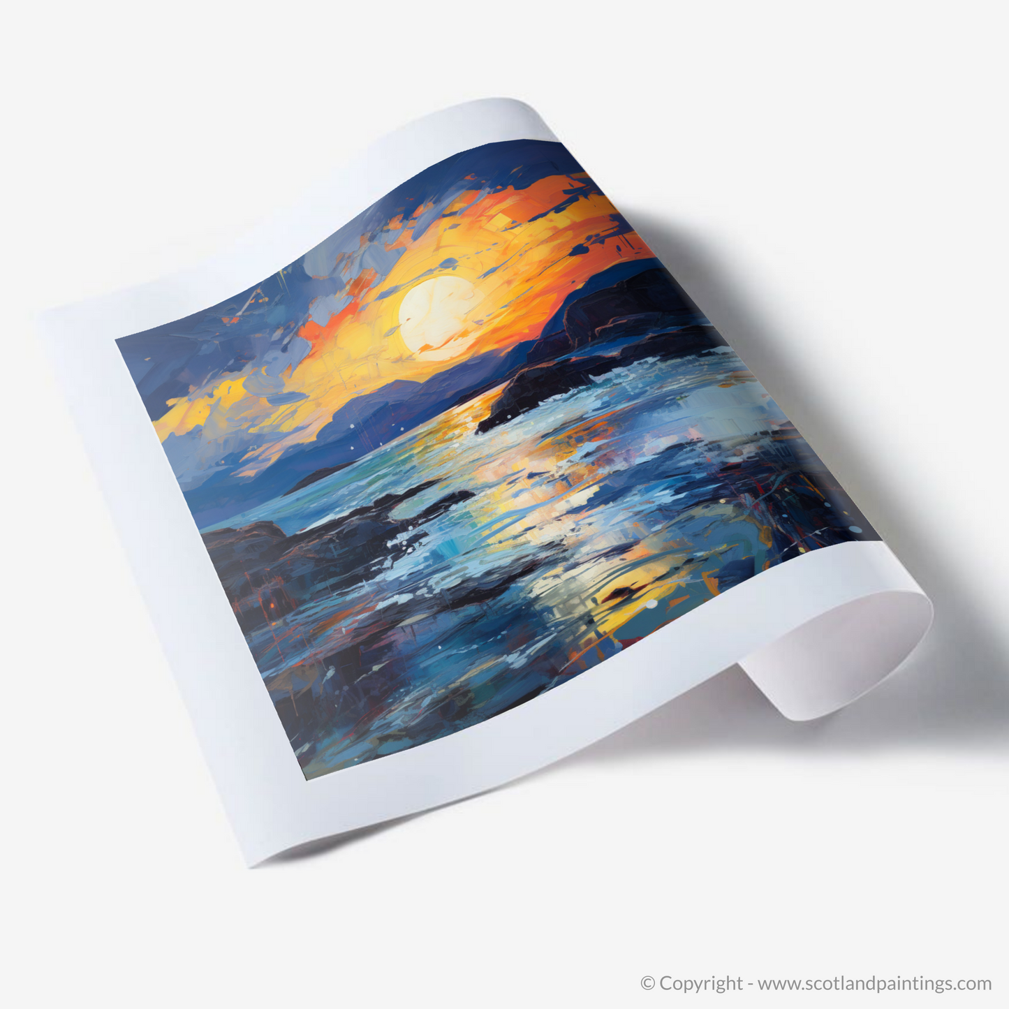 Art Print of Sound of Iona at dusk