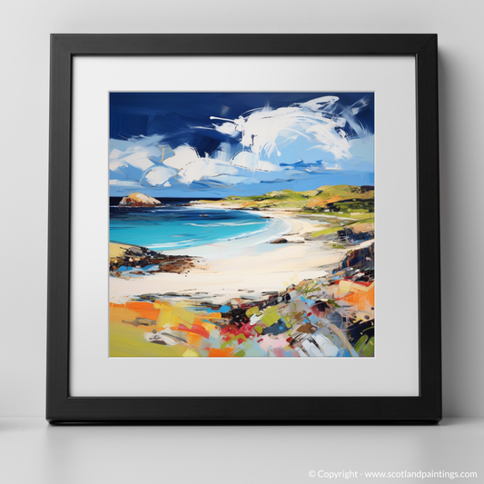 Art Print of Balnakeil Bay, Durness, Sutherland with a black frame
