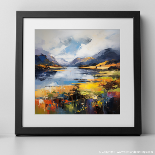 Art Print of Loch Shiel, Highlands with a black frame