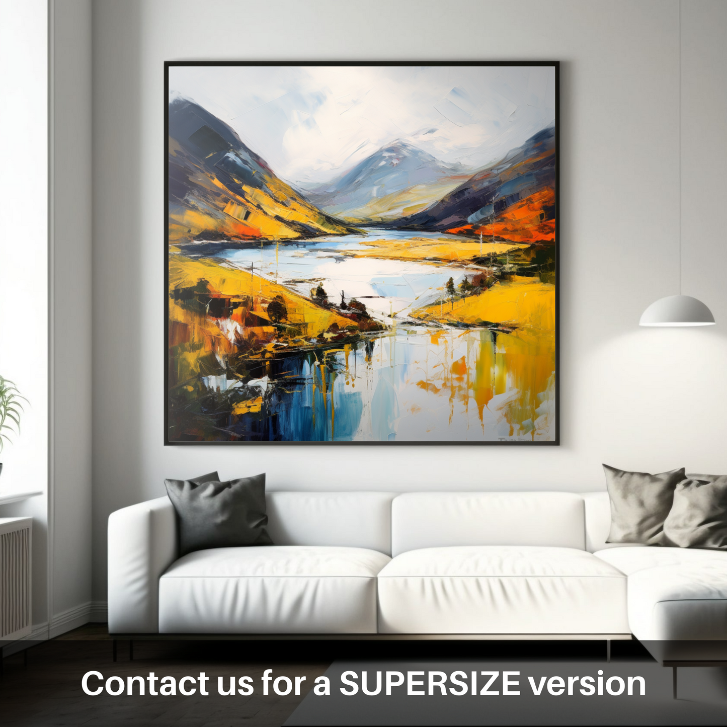 Huge supersize print of Loch Shiel, Highlands