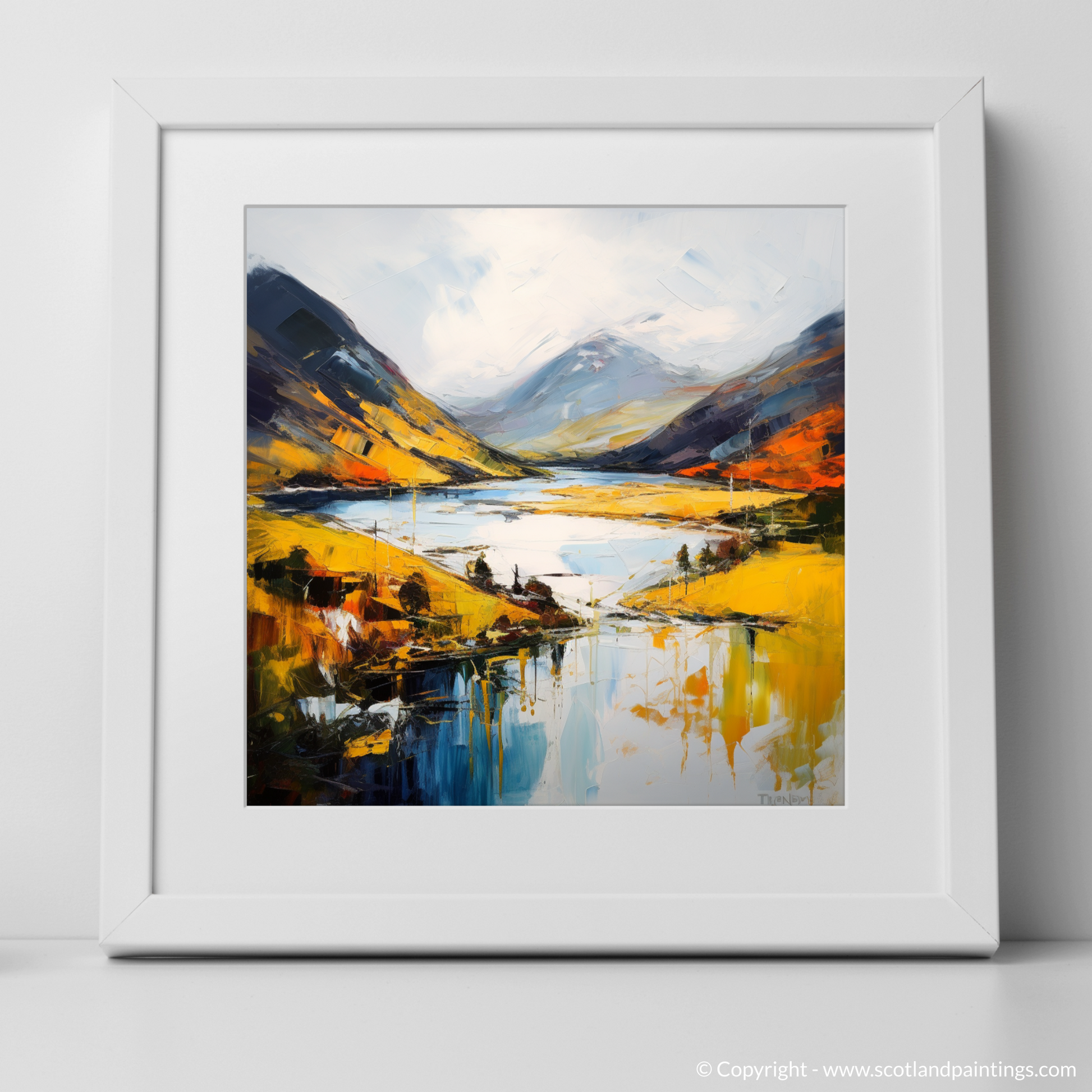 Art Print of Loch Shiel, Highlands with a white frame