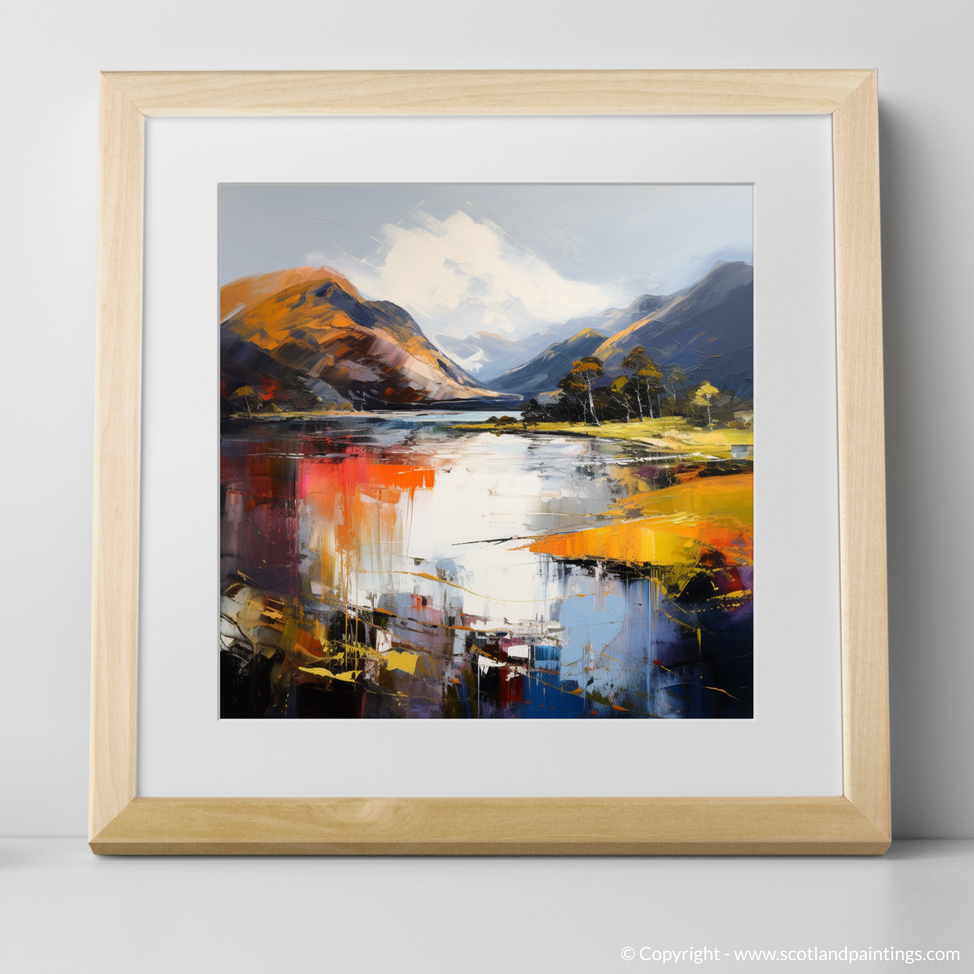 Art Print of Loch Shiel, Highlands with a natural frame