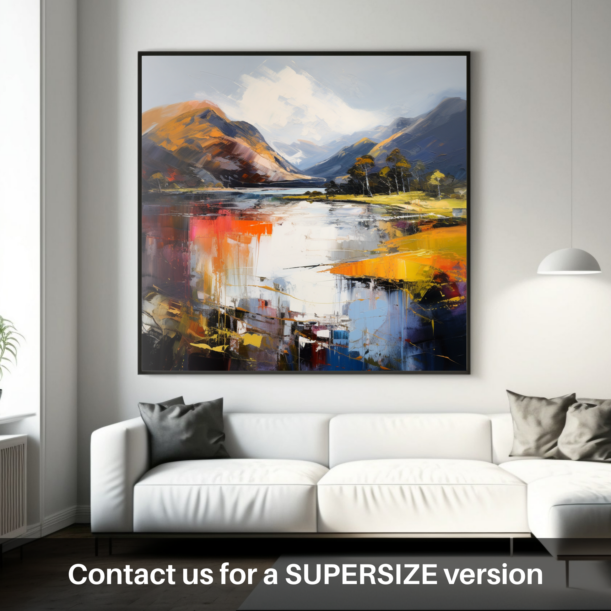 Huge supersize print of Loch Shiel, Highlands