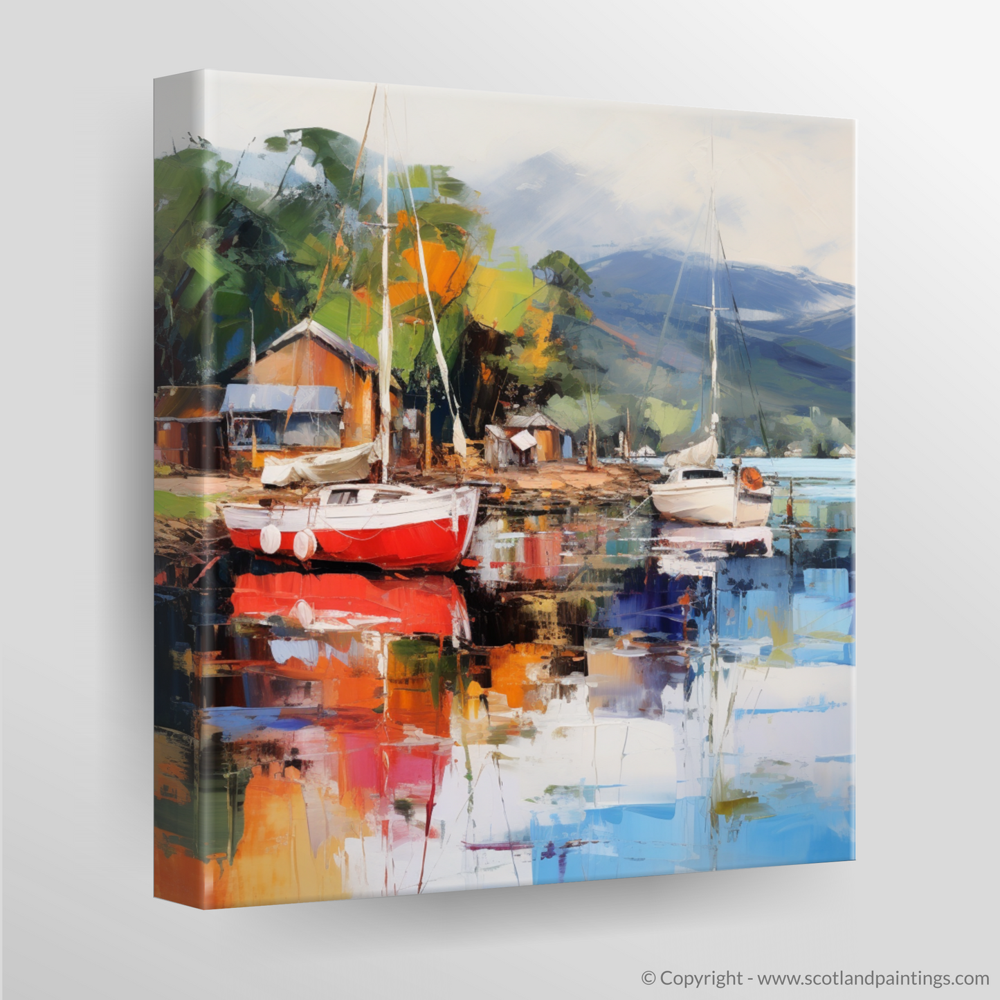 Canvas Print of Balmaha Harbour, Loch Lomond