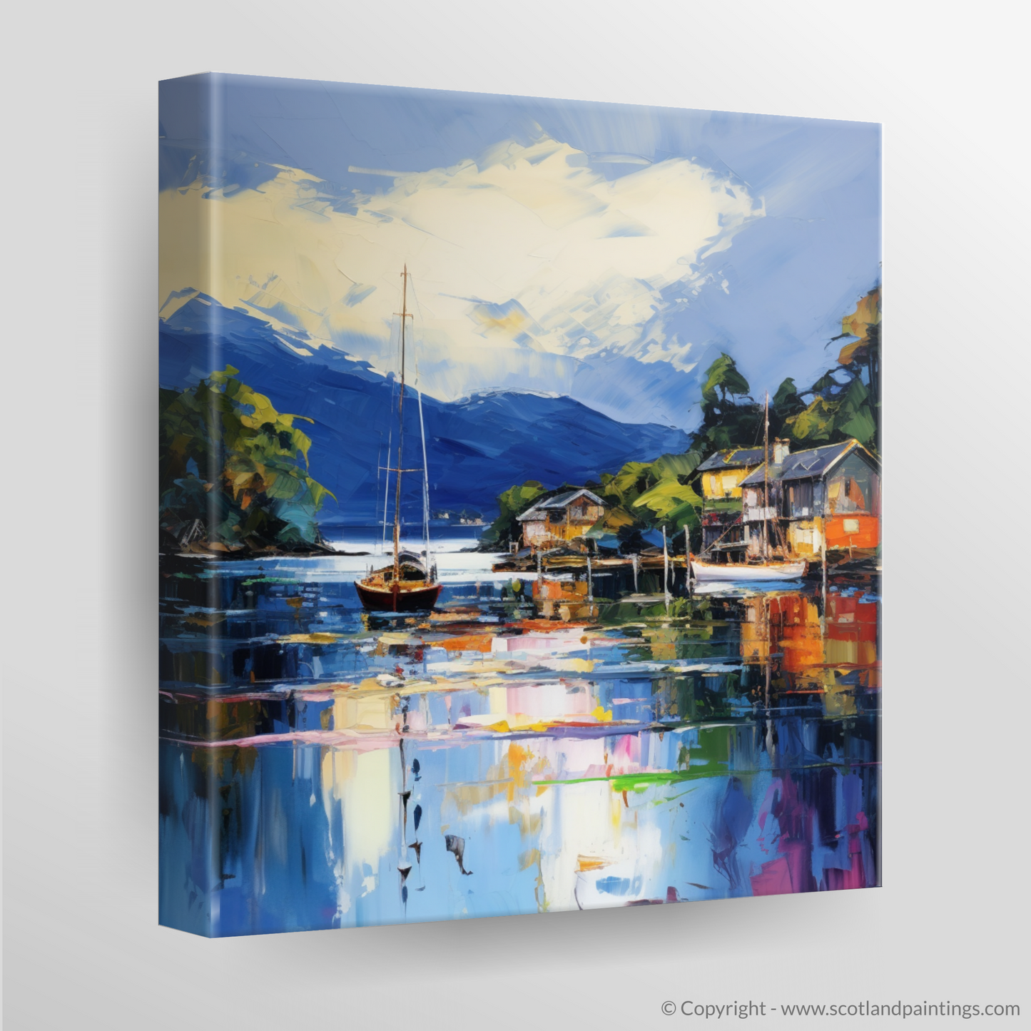 Canvas Print of Balmaha Harbour, Loch Lomond