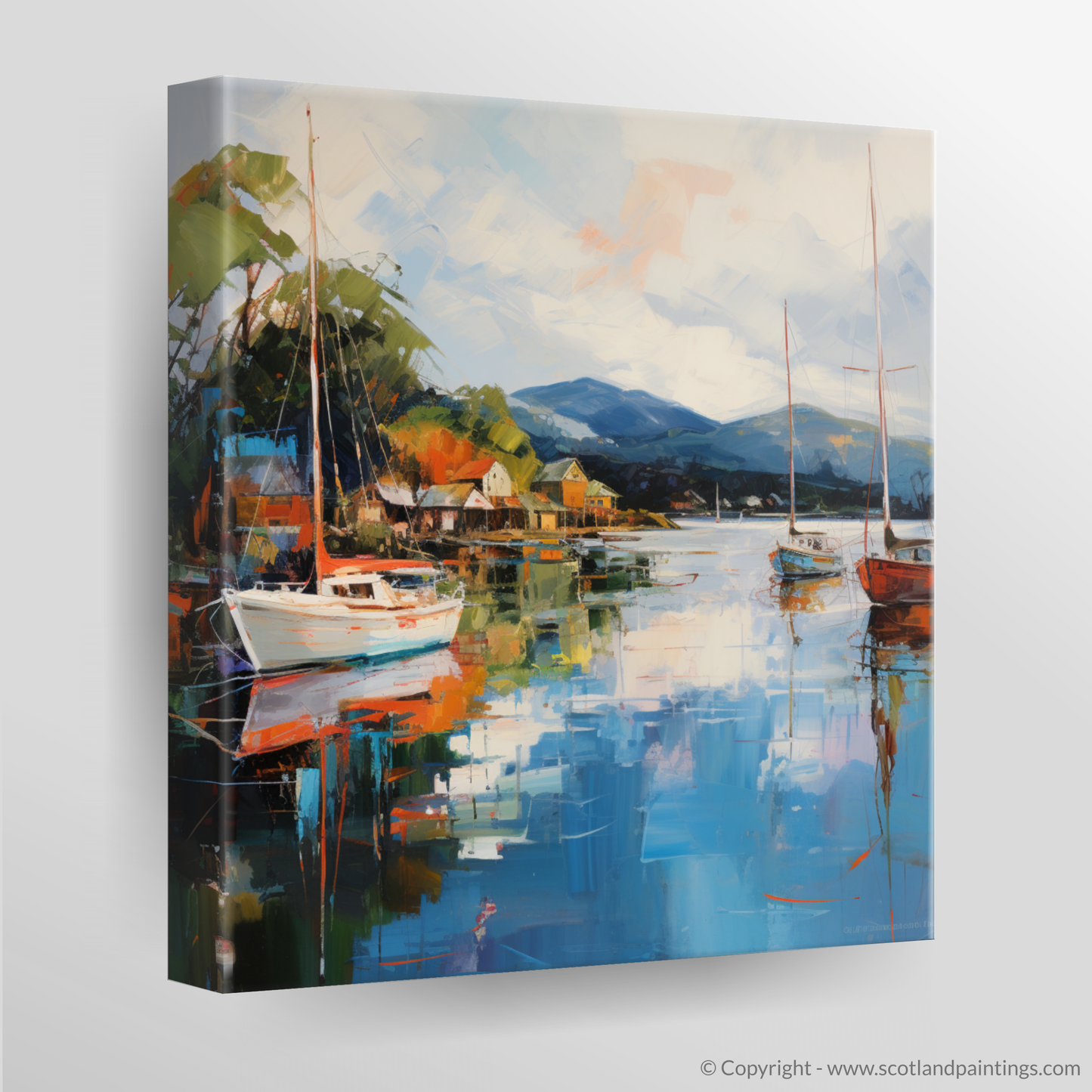 Canvas Print of Balmaha Harbour, Loch Lomond