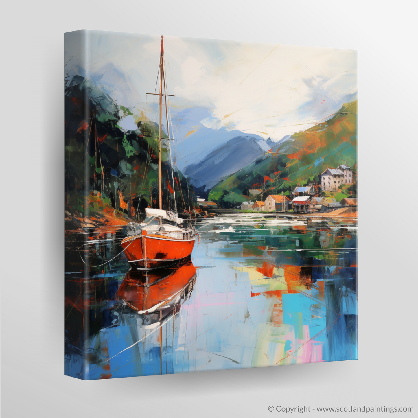 Canvas Print of Balmaha Harbour, Loch Lomond