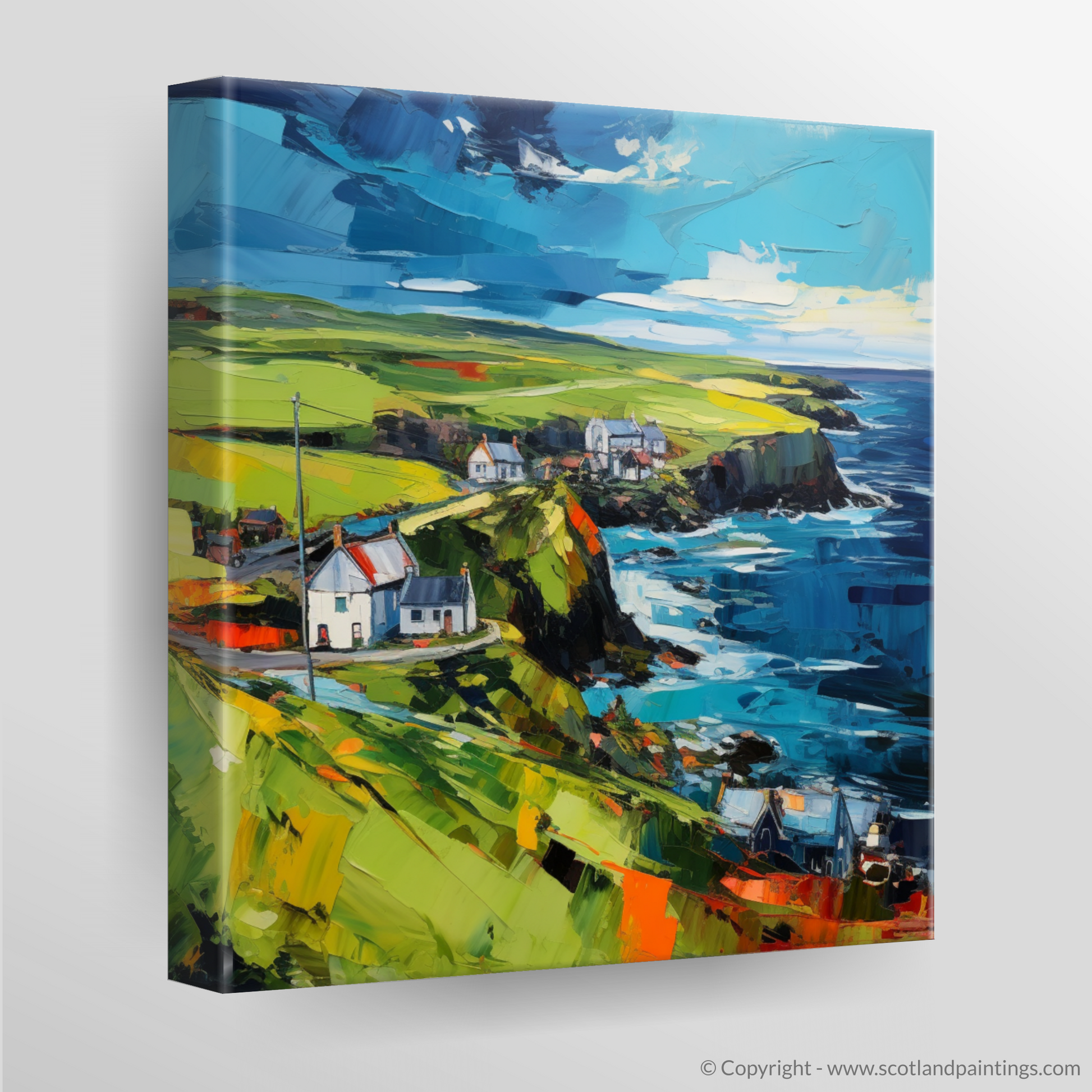 Canvas Print of Shetland, North of mainland Scotland