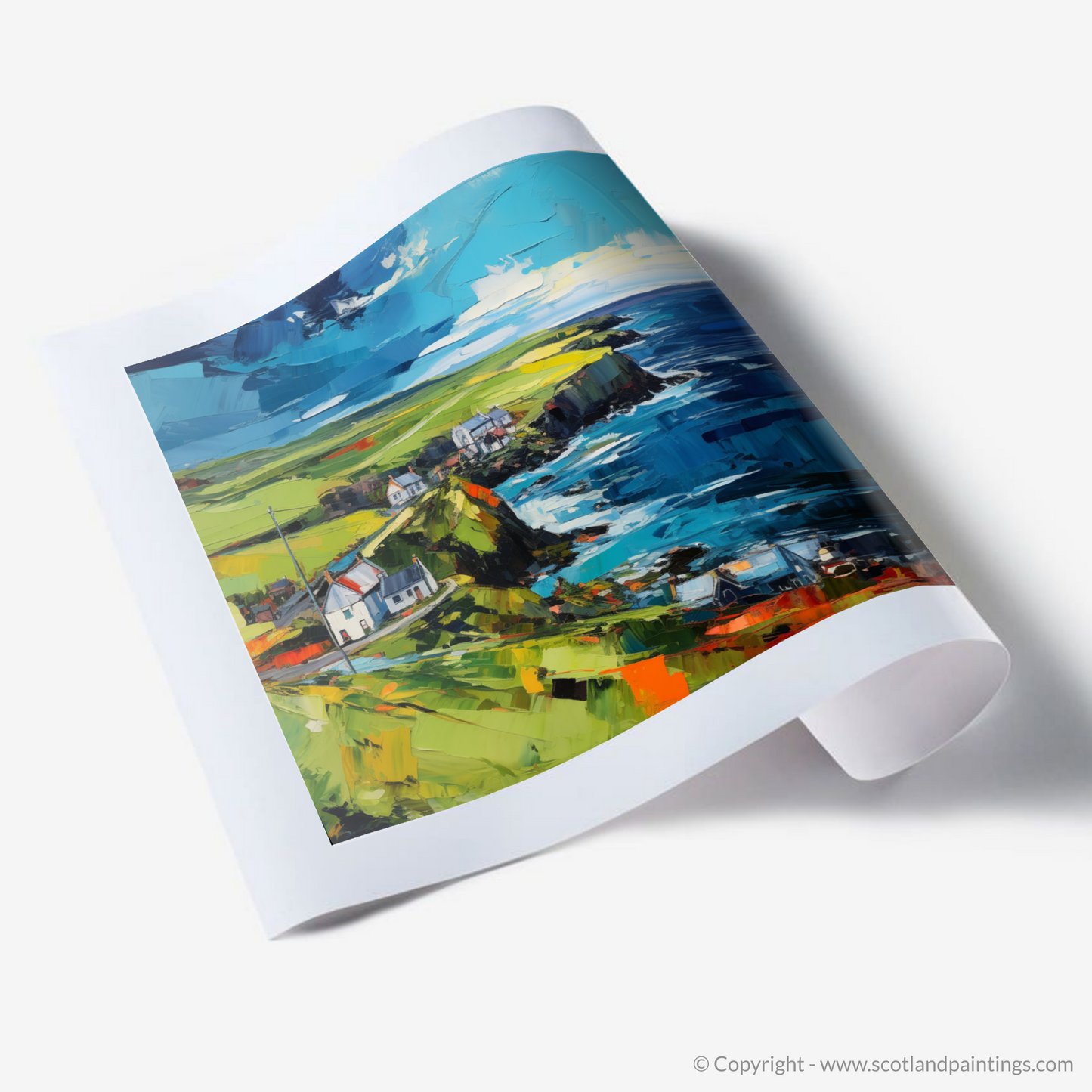 Art Print of Shetland, North of mainland Scotland