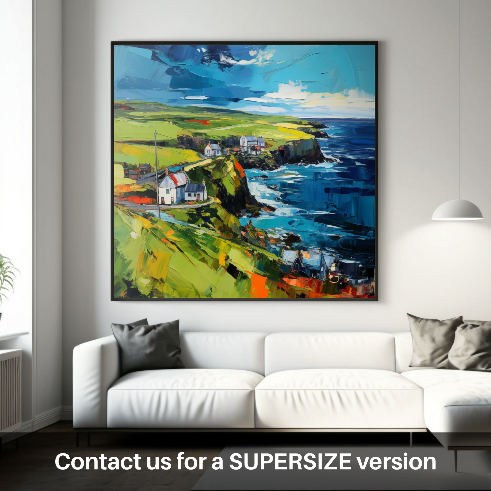 Huge supersize print of Shetland, North of mainland Scotland