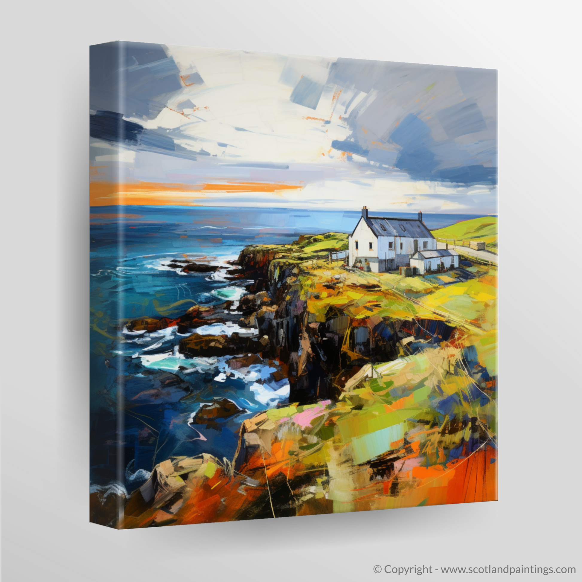 Canvas Print of Shetland, North of mainland Scotland