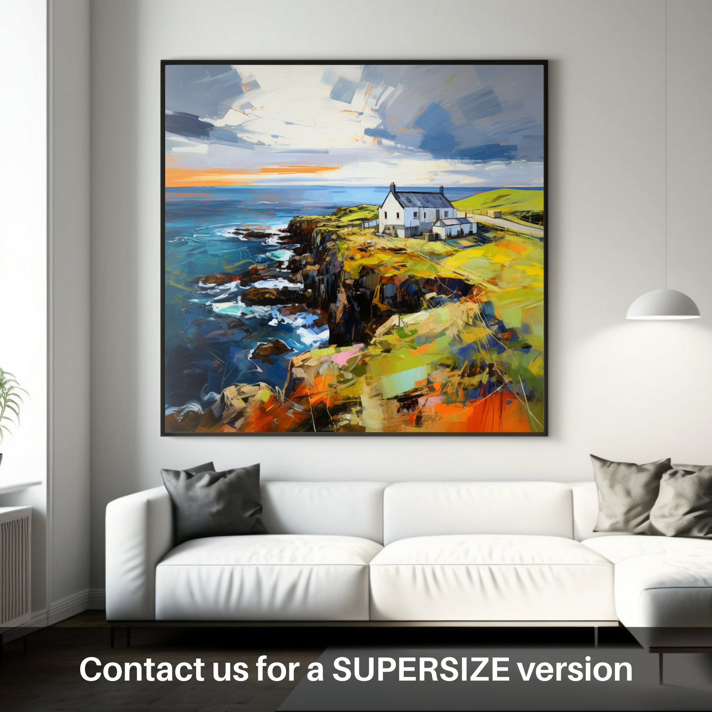 Huge supersize print of Shetland, North of mainland Scotland