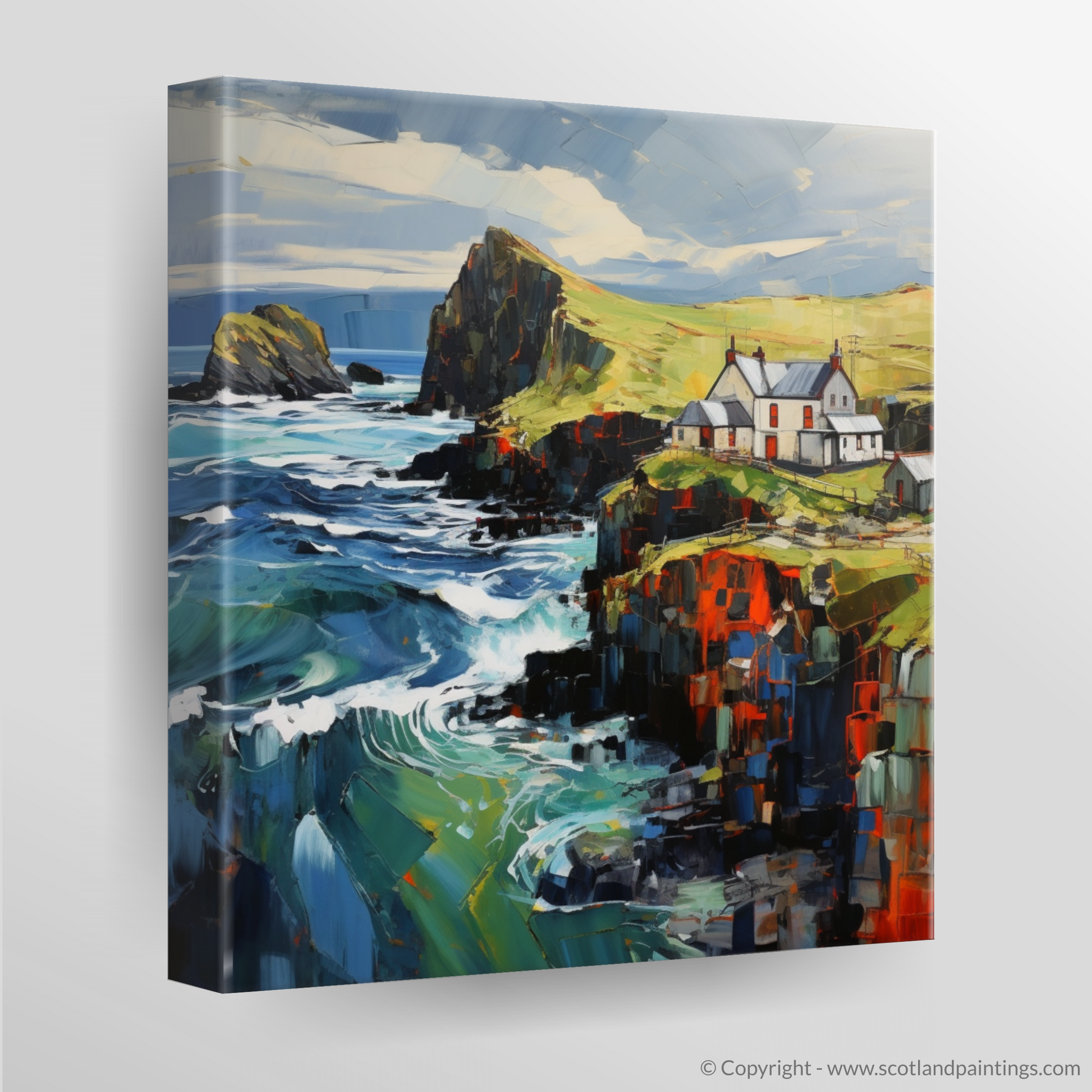 Canvas Print of Shetland, North of mainland Scotland