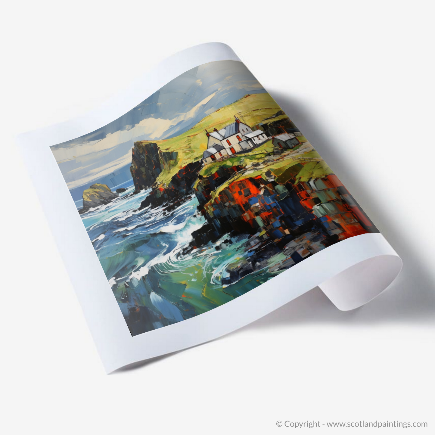 Art Print of Shetland, North of mainland Scotland