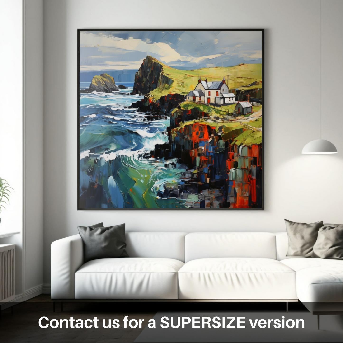 Huge supersize print of Shetland, North of mainland Scotland