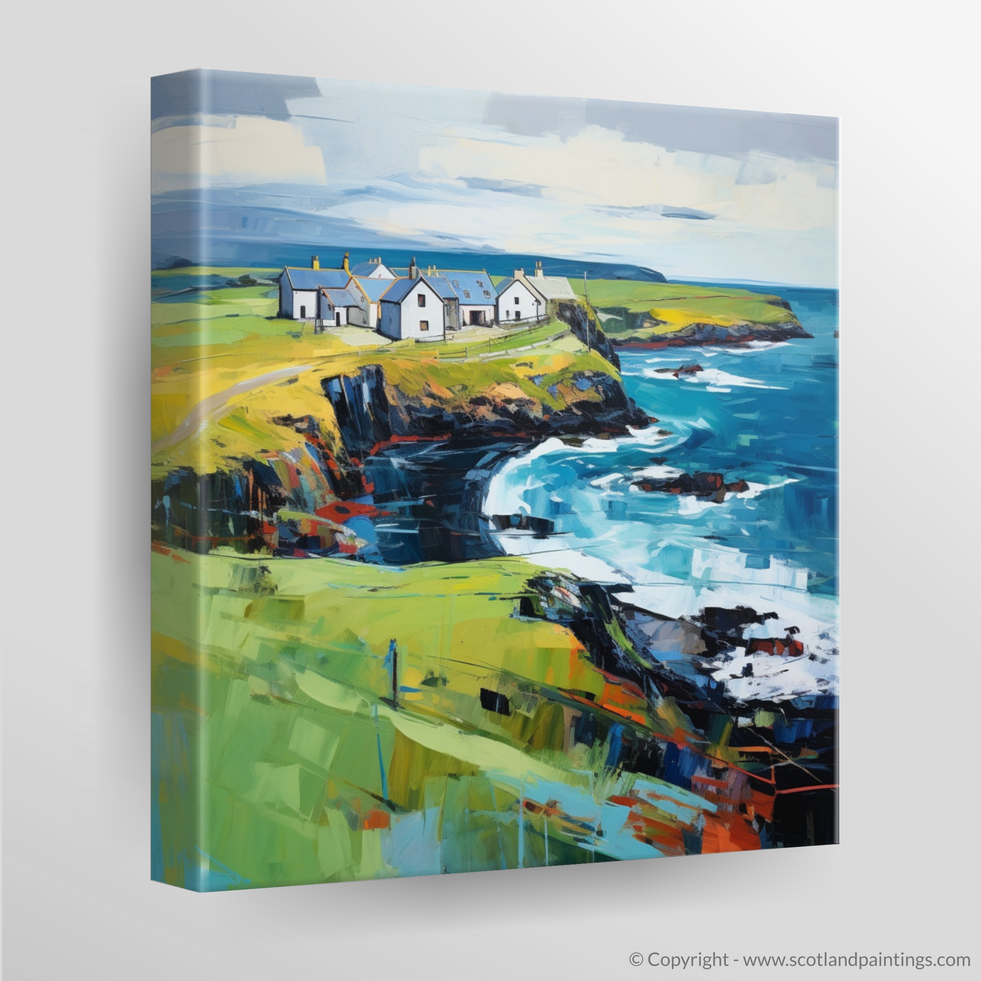 Canvas Print of Shetland, North of mainland Scotland