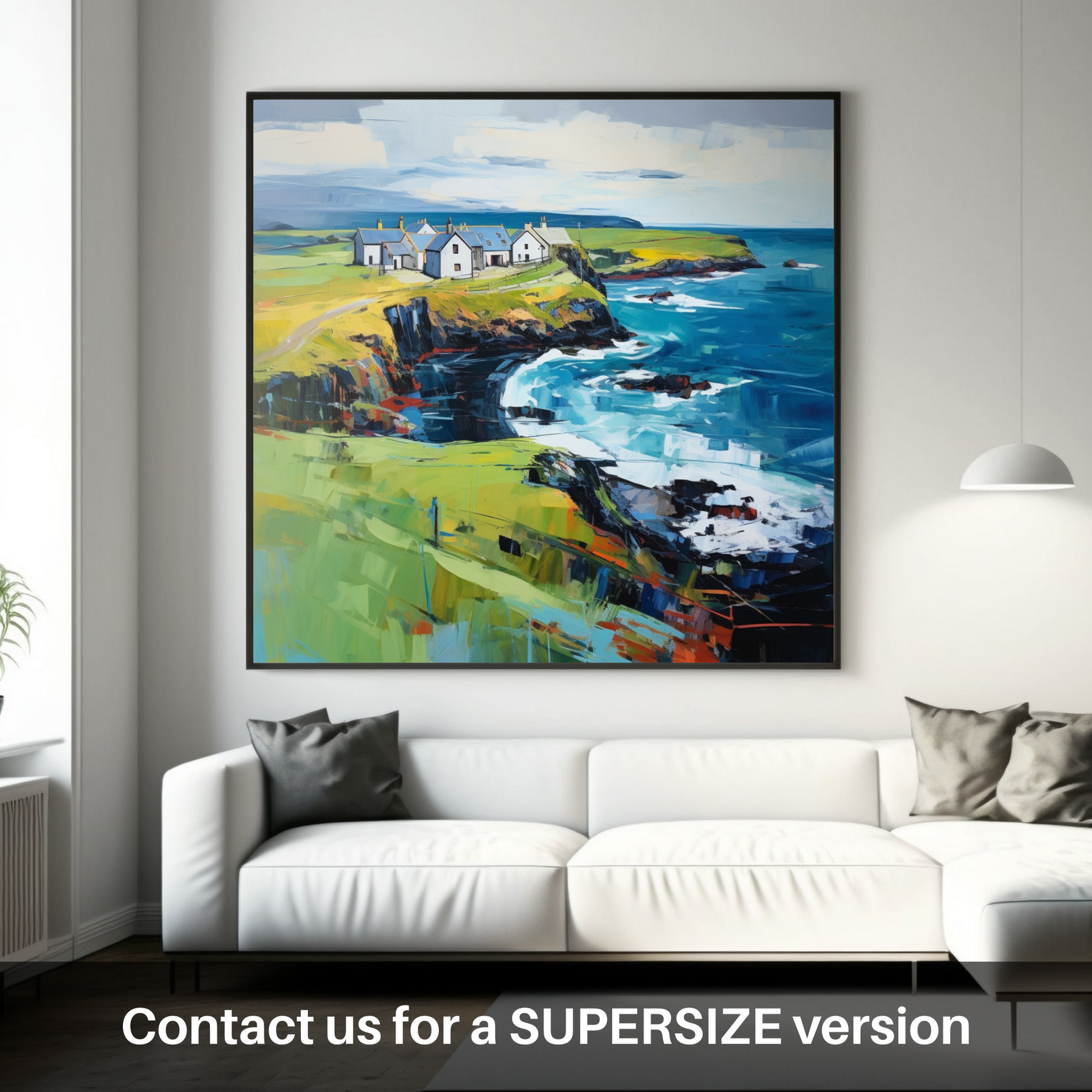 Huge supersize print of Shetland, North of mainland Scotland