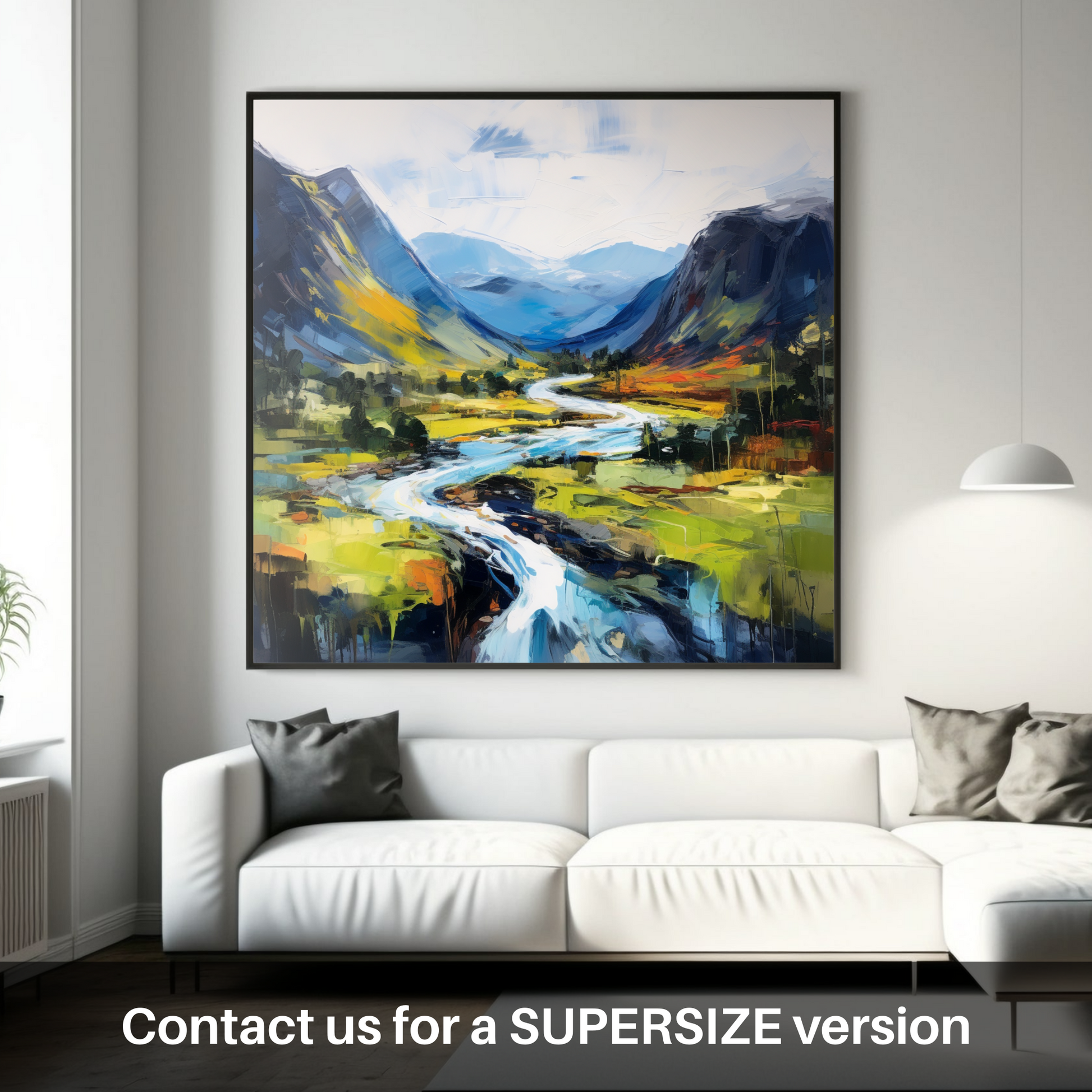 Huge supersize print of Glen Strathfarrar, Highlands