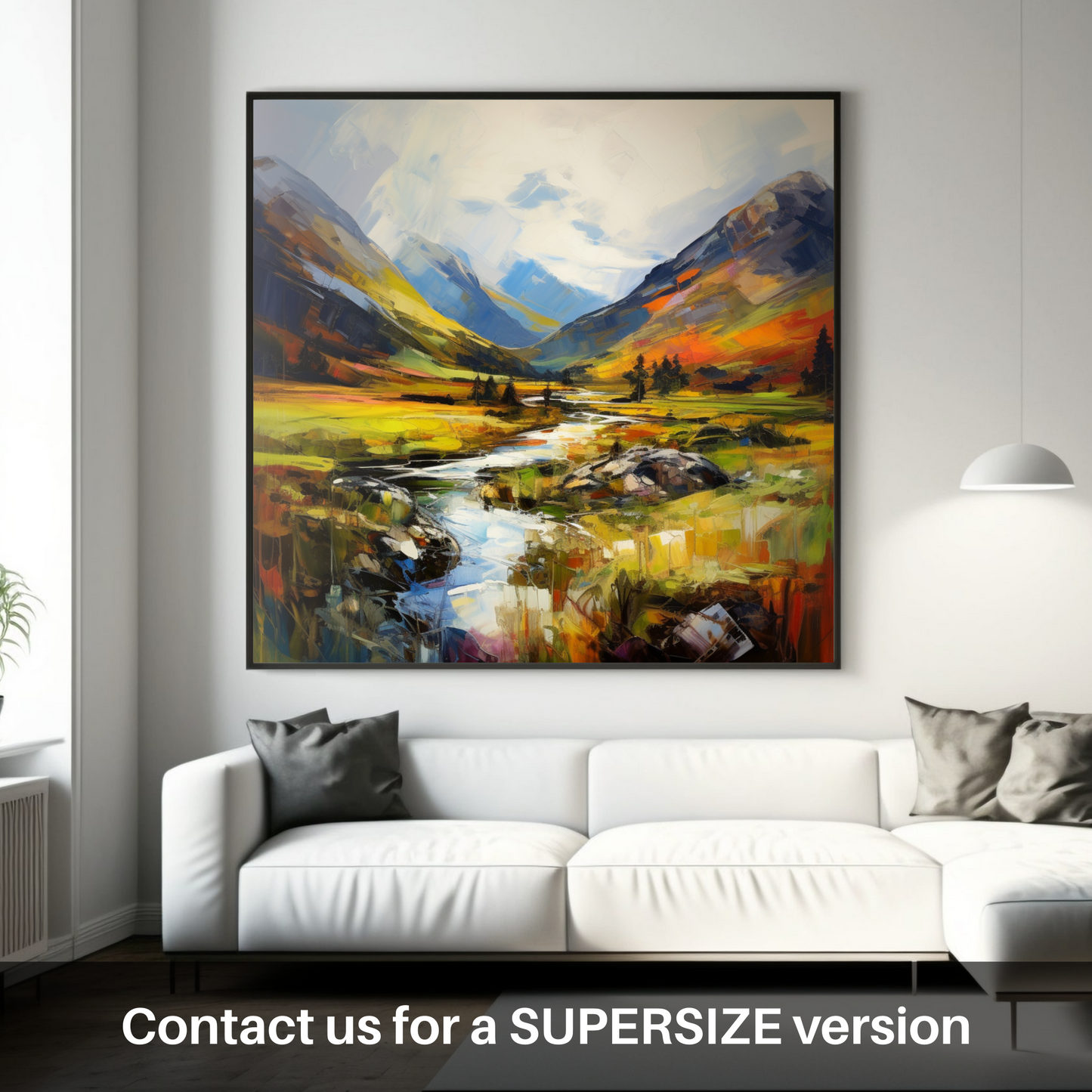Huge supersize print of Glen Strathfarrar, Highlands