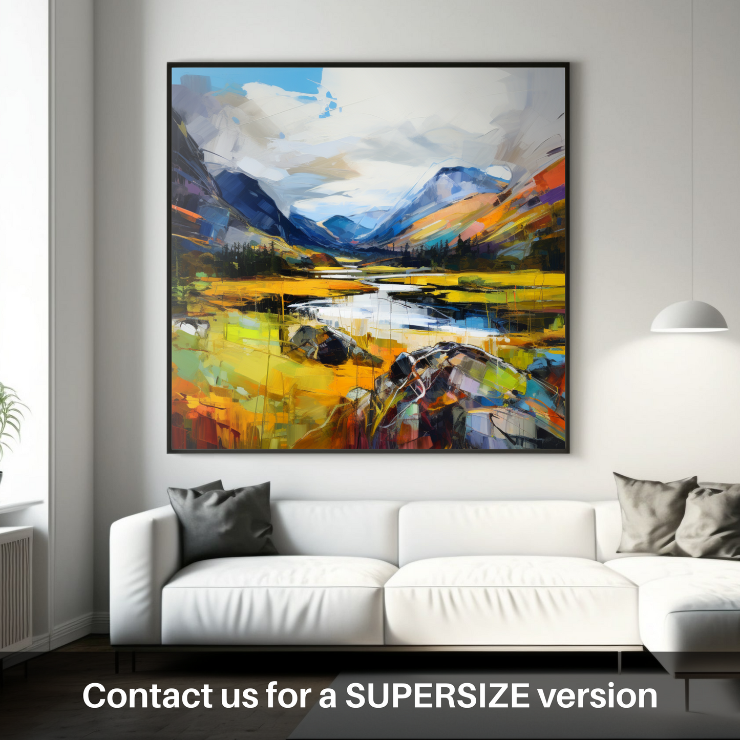 Huge supersize print of Glen Strathfarrar, Highlands