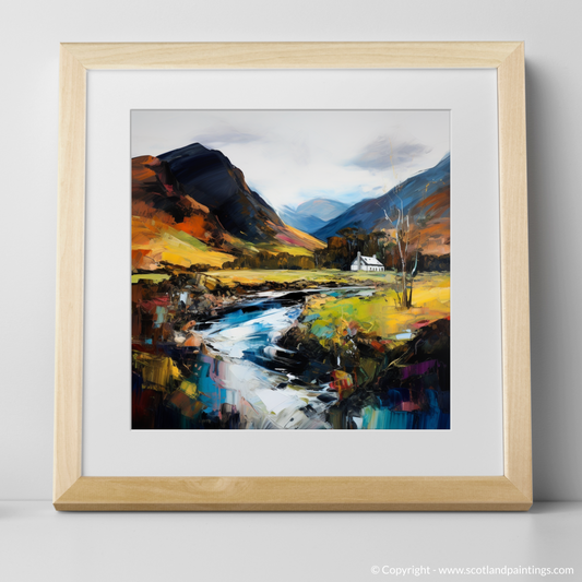 Art Print of Glen Strathfarrar, Highlands with a natural frame