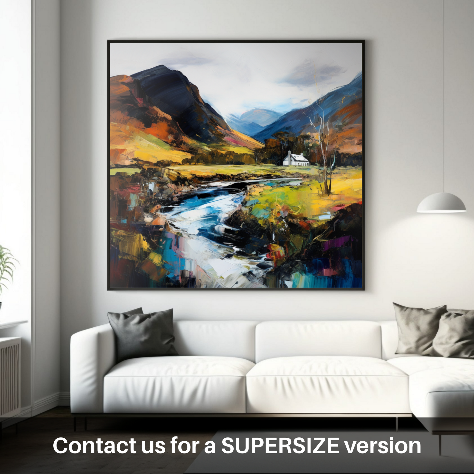 Huge supersize print of Glen Strathfarrar, Highlands