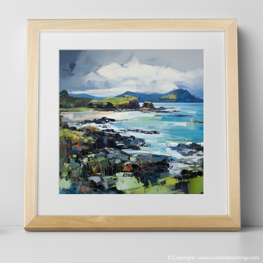 Art Print of Isle of Lismore, Inner Hebrides with a natural frame