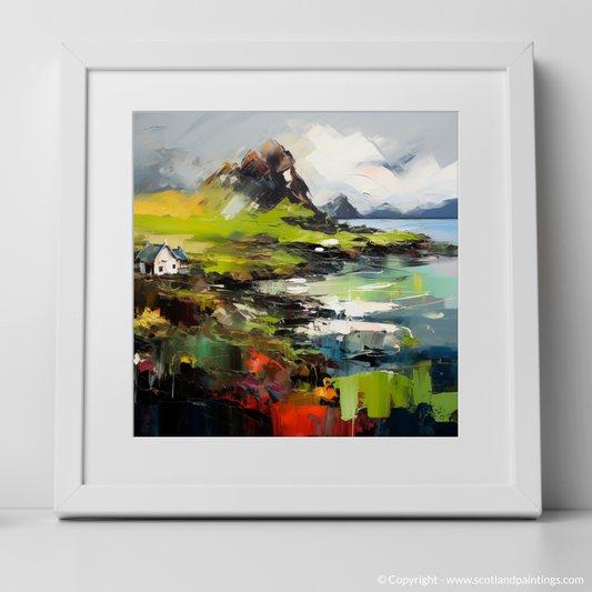 Art Print of Isle of Lismore, Inner Hebrides with a white frame