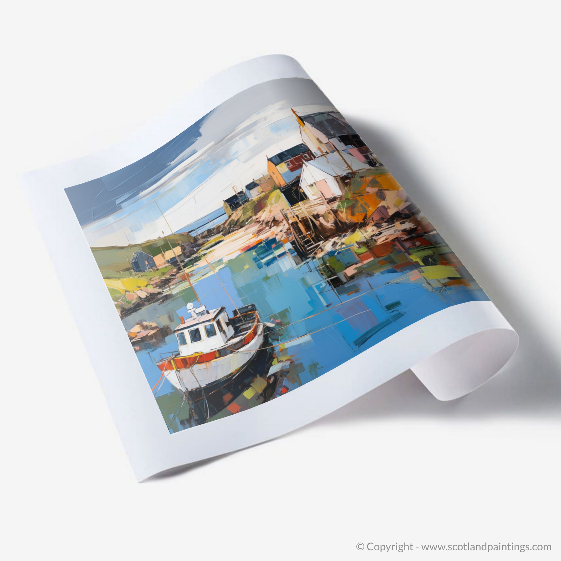 Art Print of Whitehills Harbour, Aberdeenshire