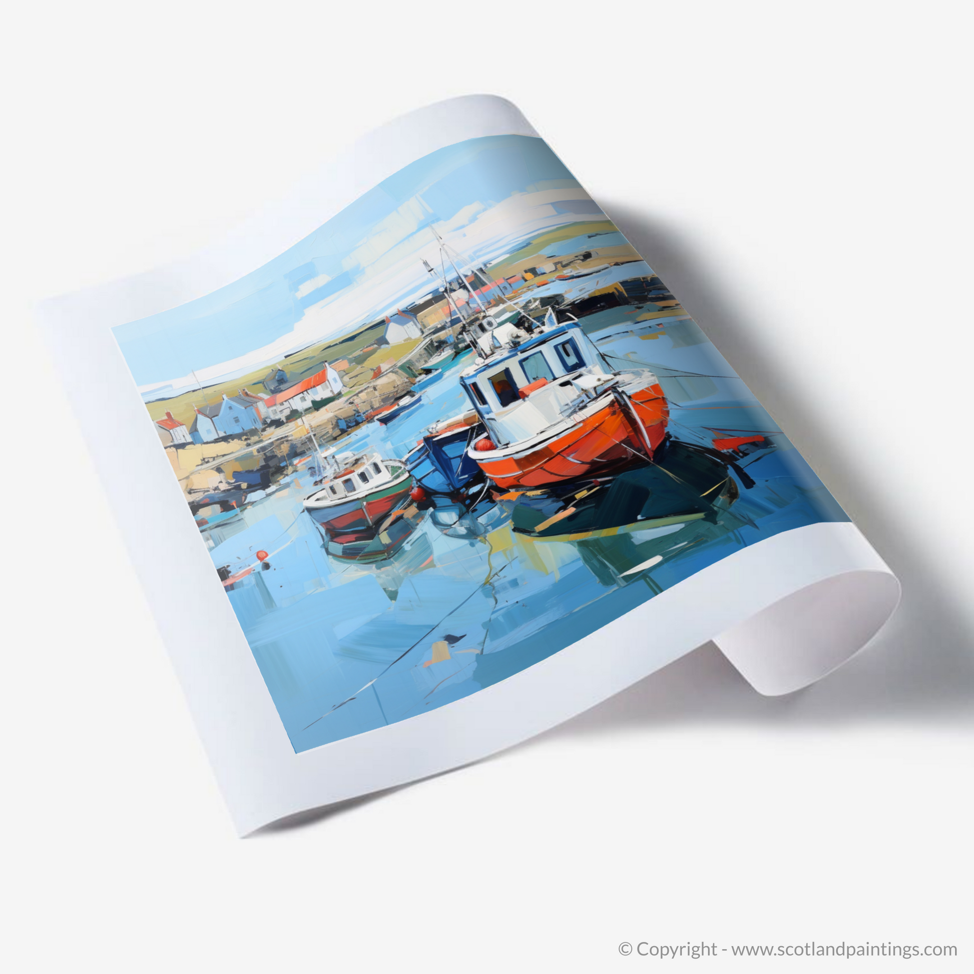 Art Print of Whitehills Harbour, Aberdeenshire