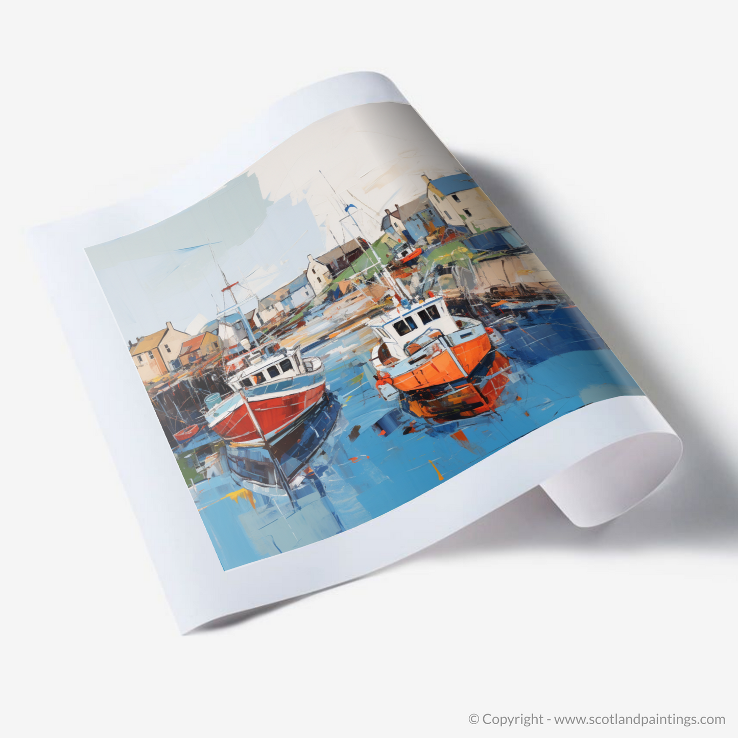 Art Print of Whitehills Harbour, Aberdeenshire