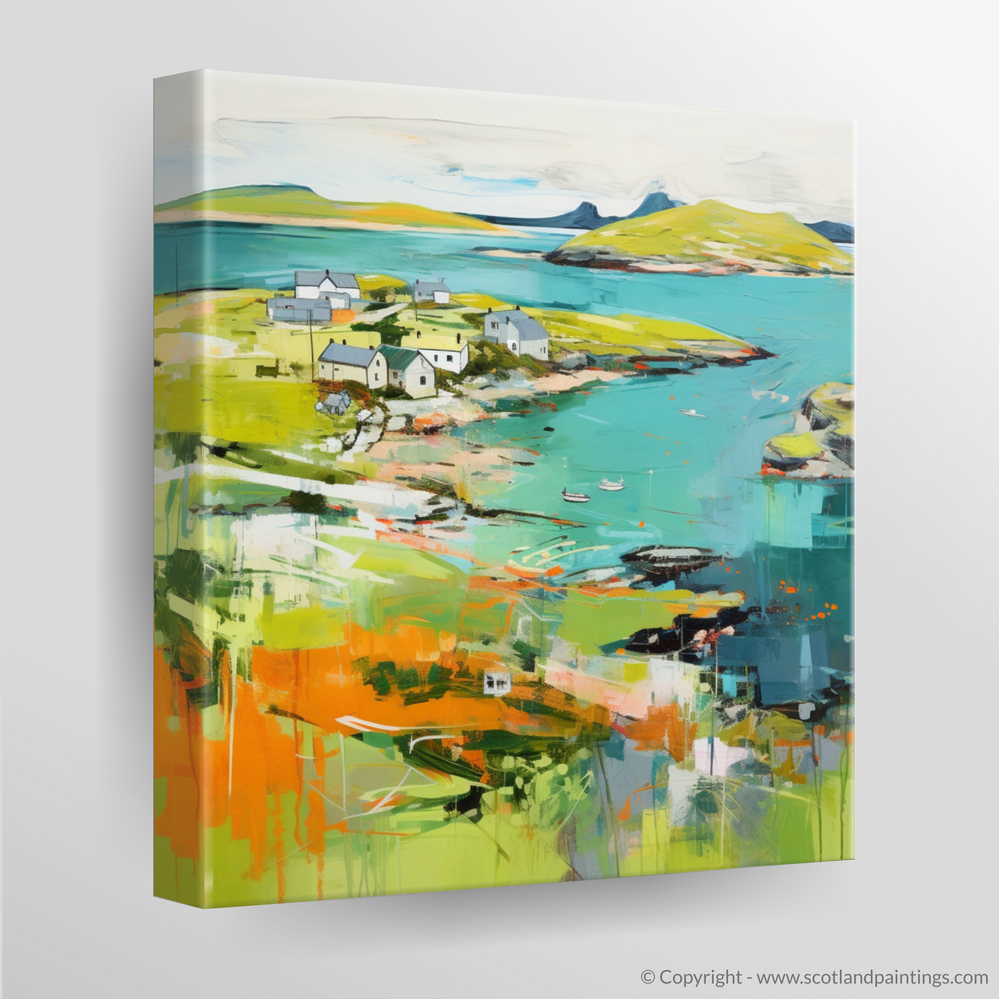 Canvas Print of Isle of Ulva, Inner Hebrides in summer