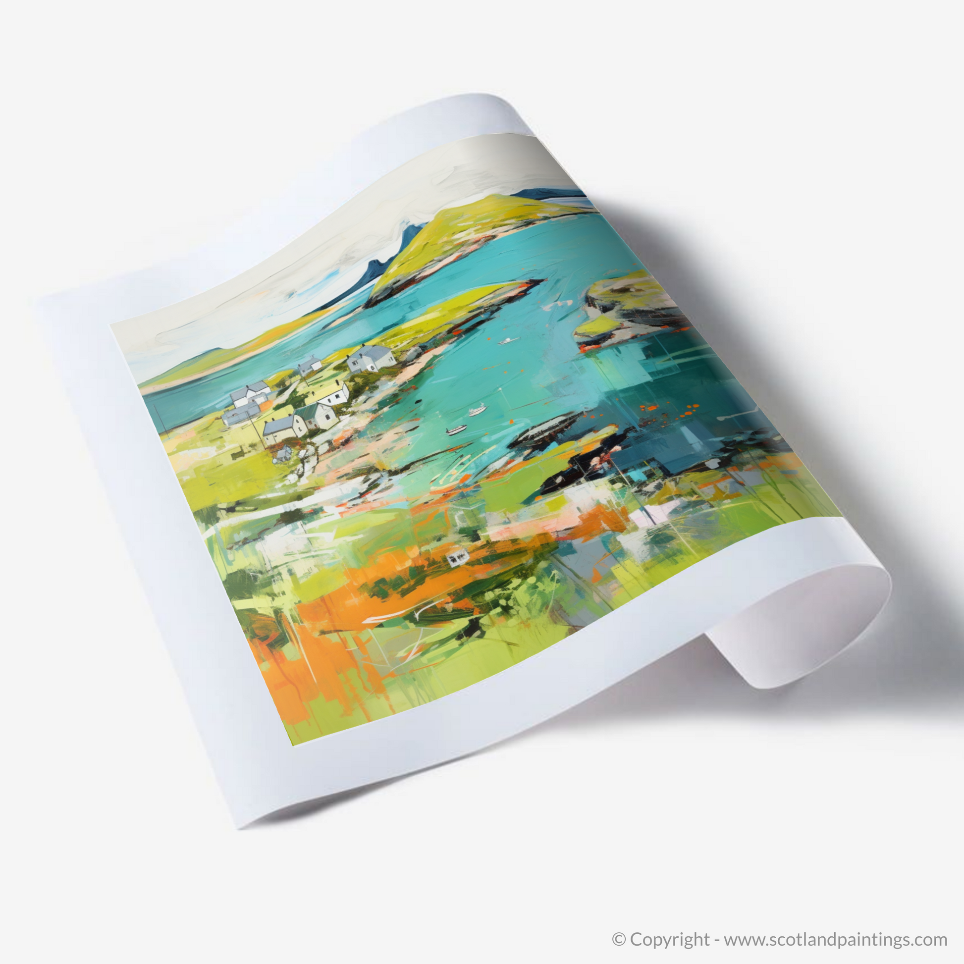 Art Print of Isle of Ulva, Inner Hebrides in summer