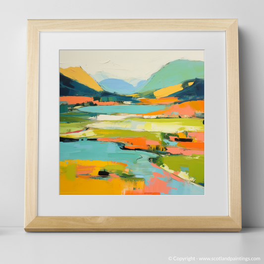 Art Print of Loch Shiel, Highlands in summer with a natural frame