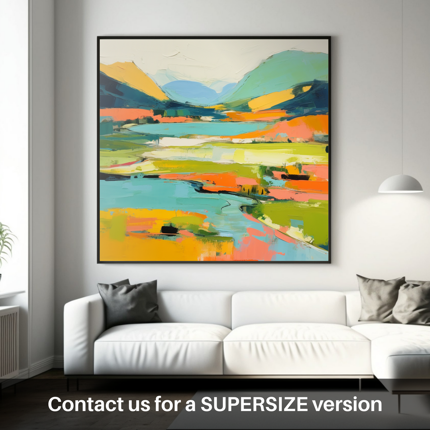 Huge supersize print of Loch Shiel, Highlands in summer