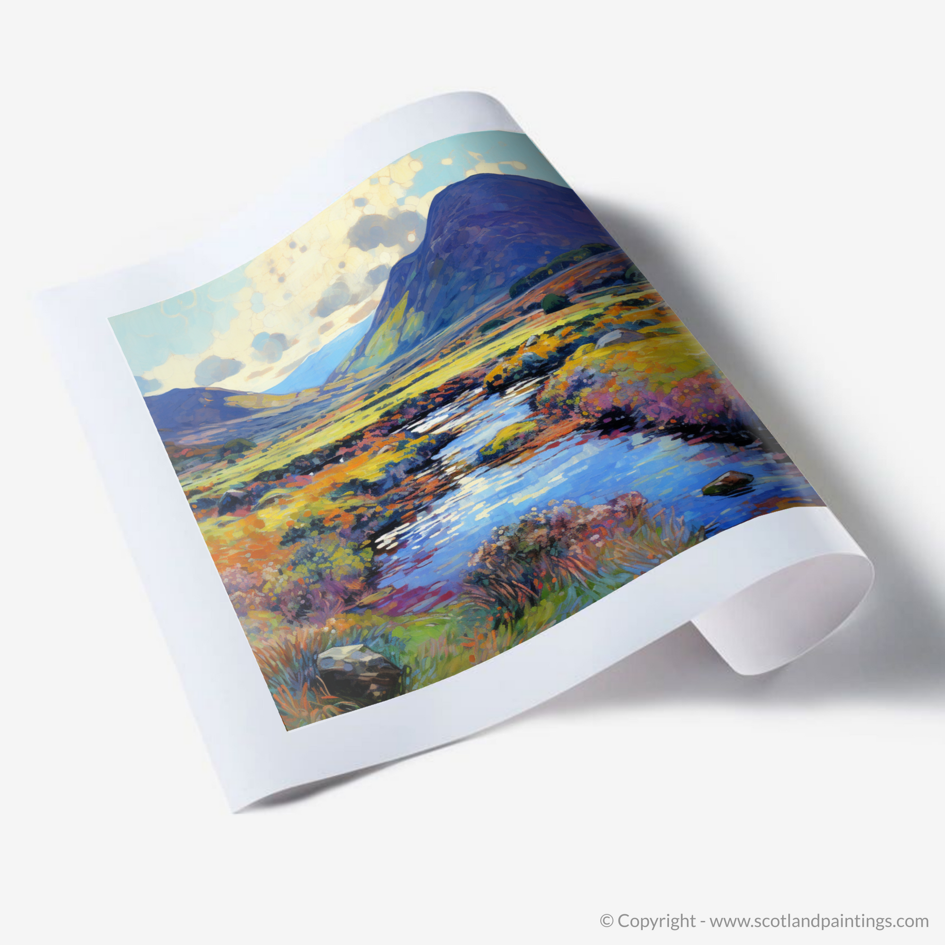 Art Print of Glen Rosa, Isle of Arran in summer