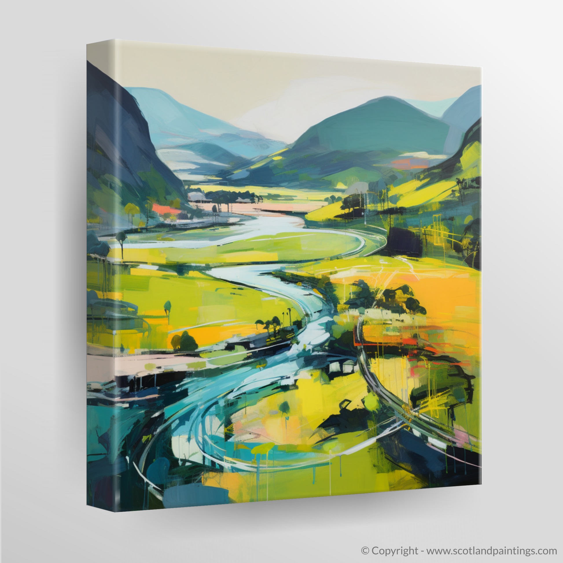 Canvas Print of Glenfinnan, Highlands in summer