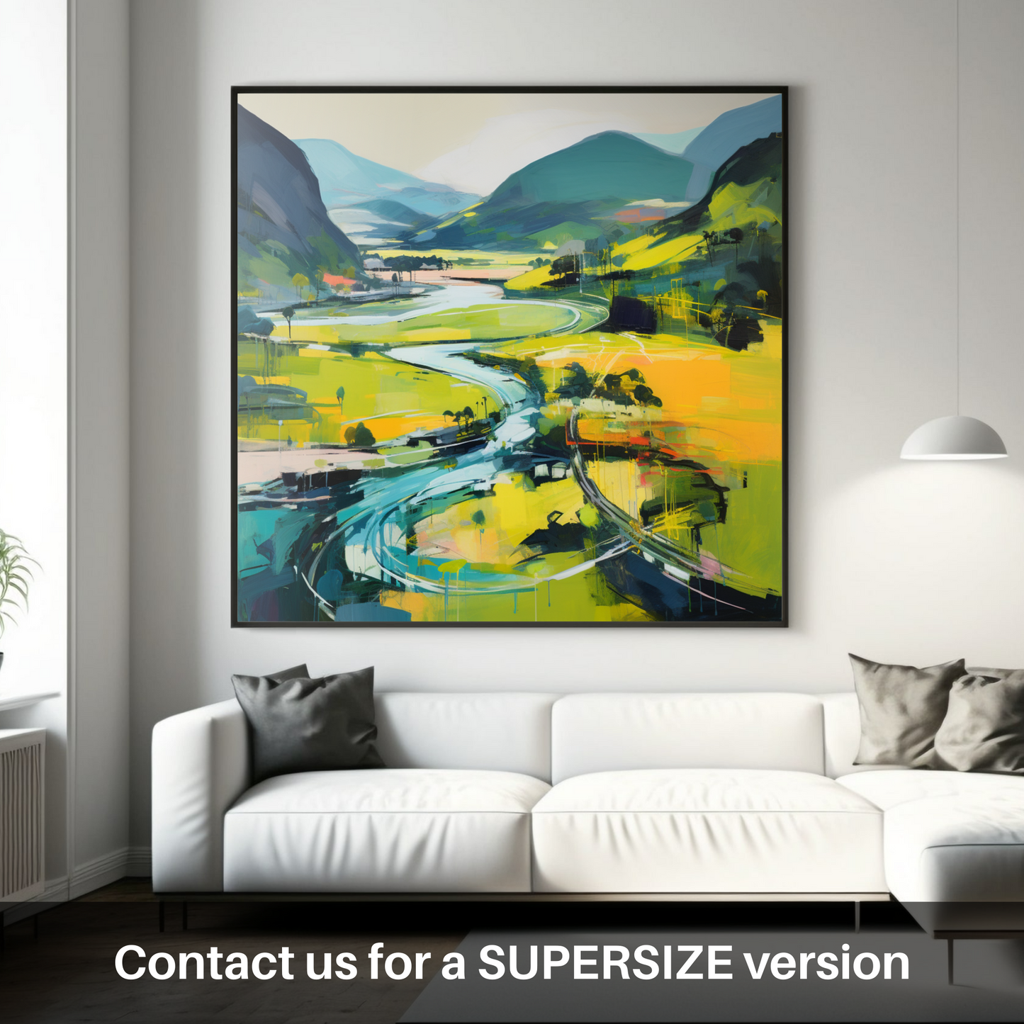 Huge supersize print of Glenfinnan, Highlands in summer