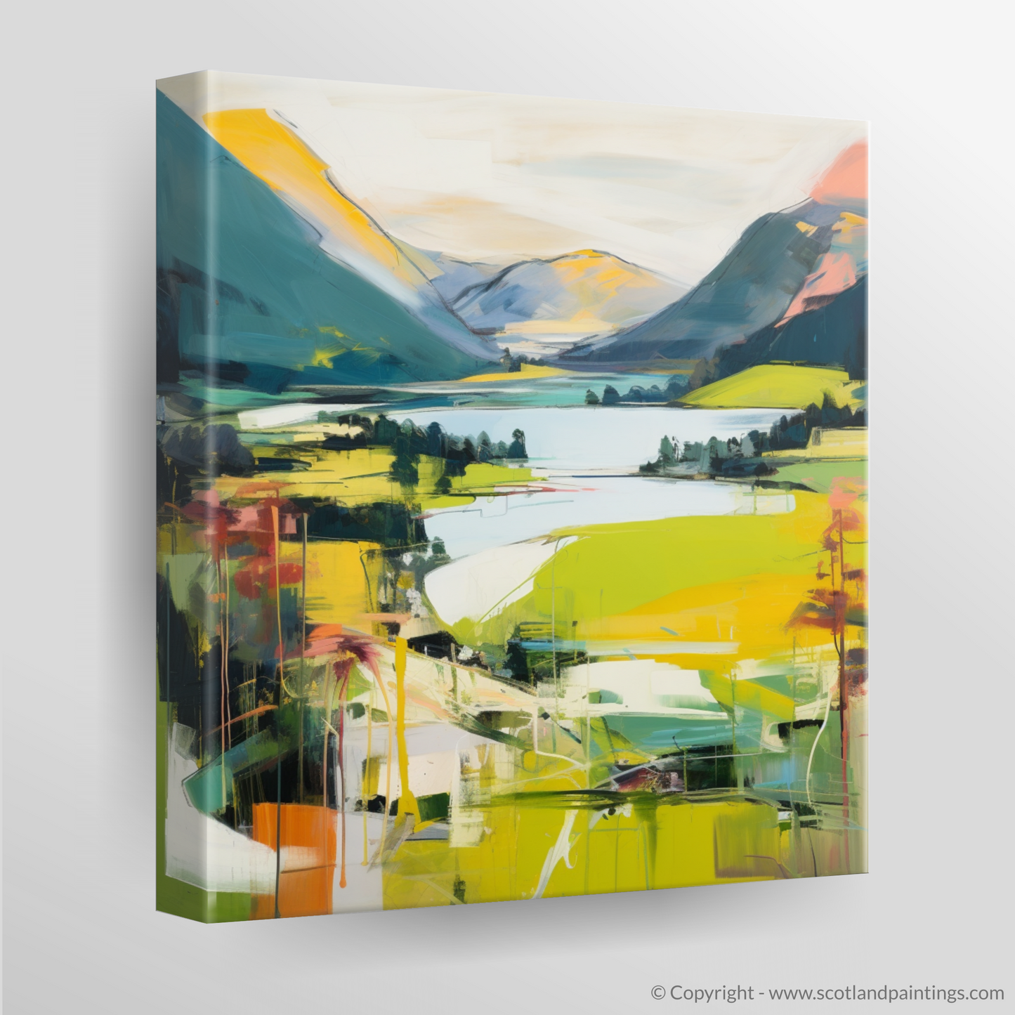 Canvas Print of Glenfinnan, Highlands in summer