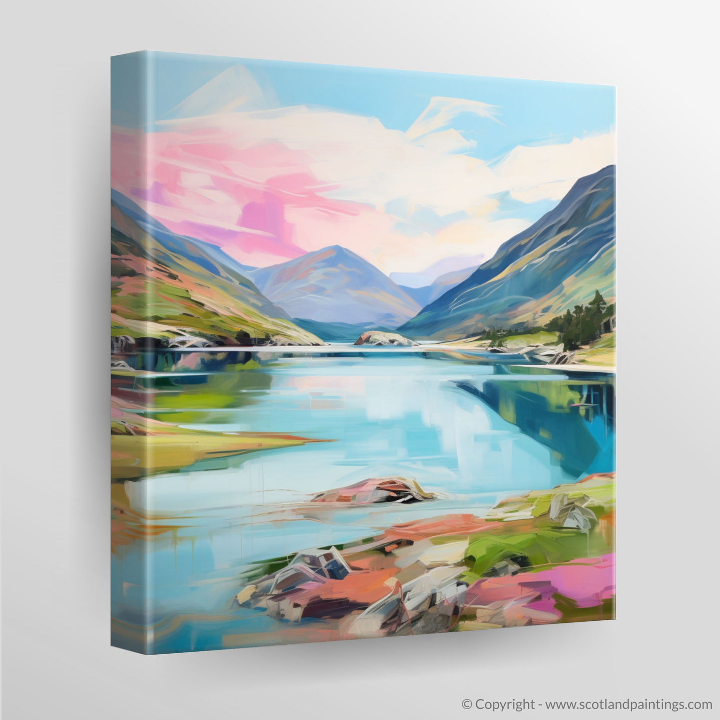 Canvas Print of Loch Shiel, Highlands in summer