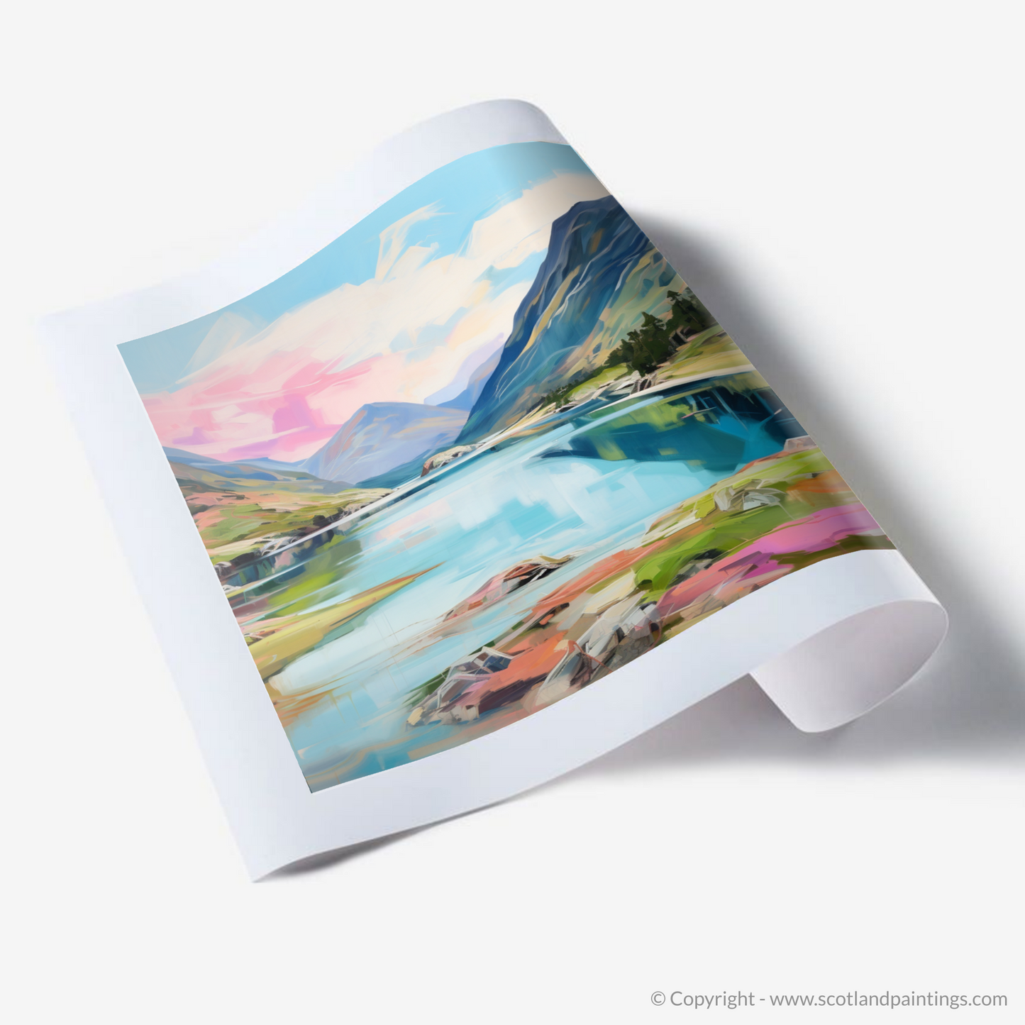 Art Print of Loch Shiel, Highlands in summer