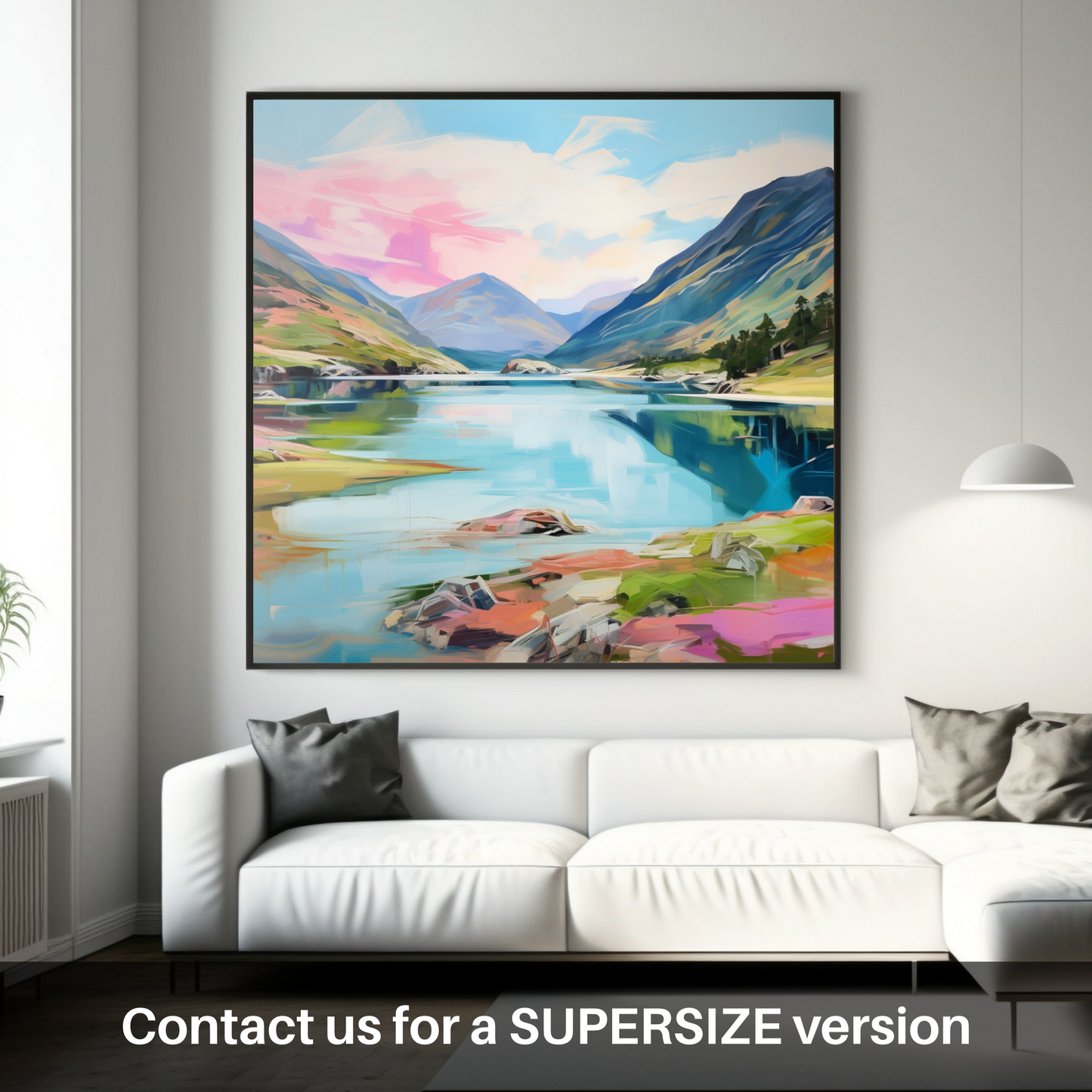 Huge supersize print of Loch Shiel, Highlands in summer