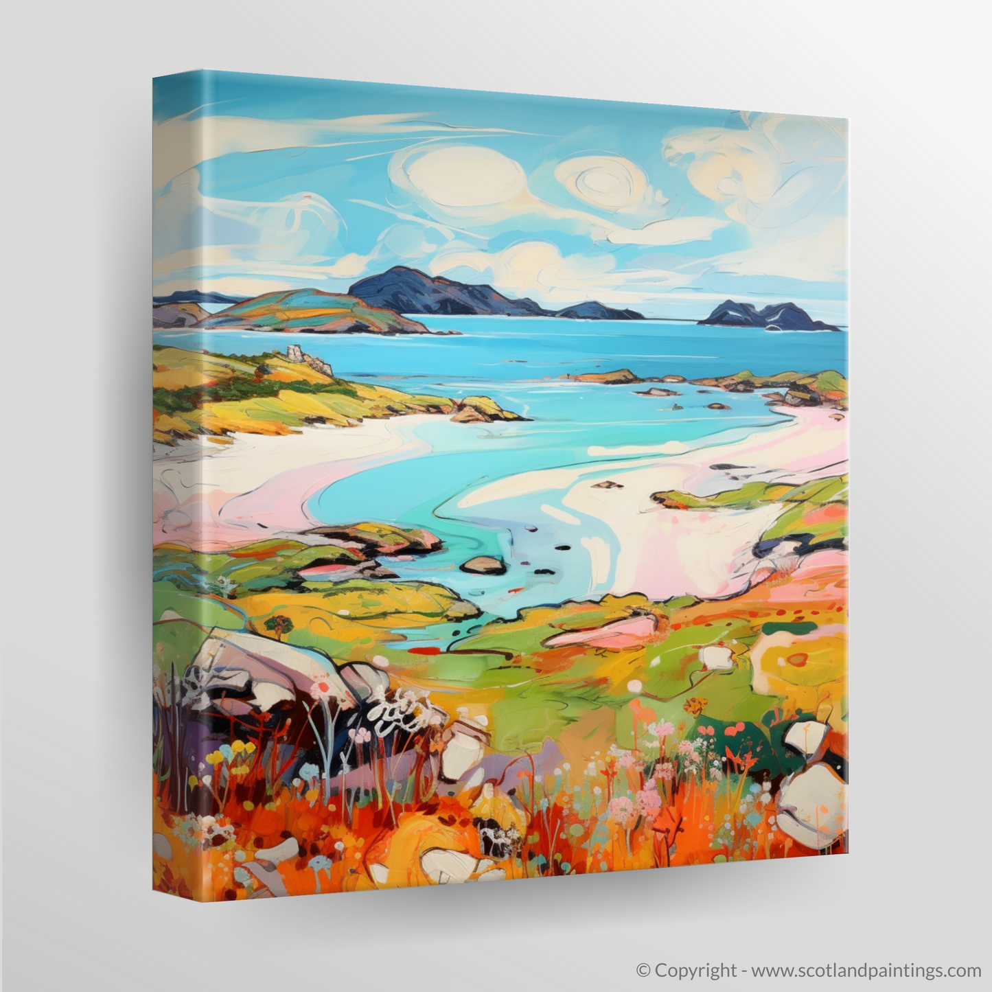 Canvas Print of Kiloran Bay, Isle of Colonsay in summer