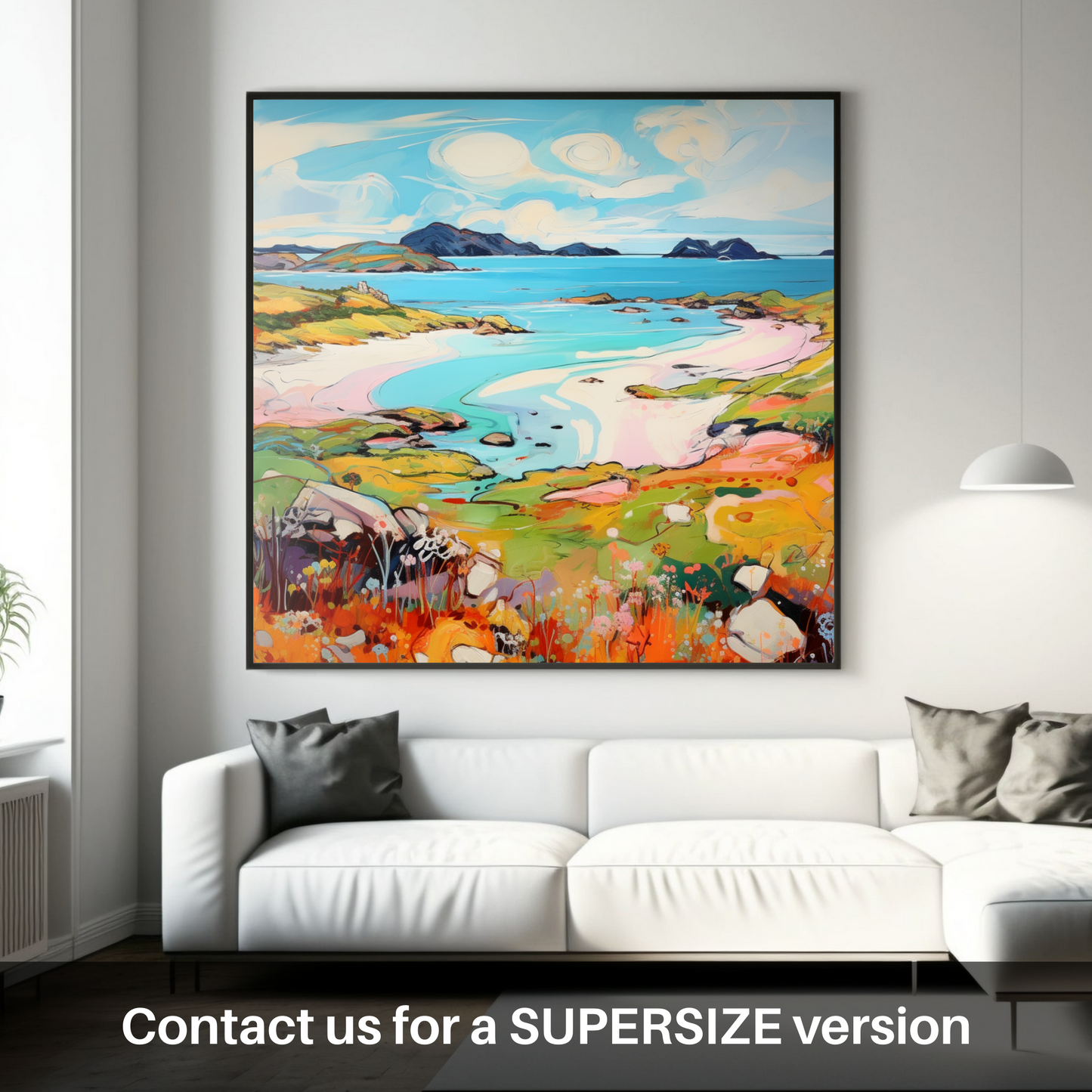 Huge supersize print of Kiloran Bay, Isle of Colonsay in summer