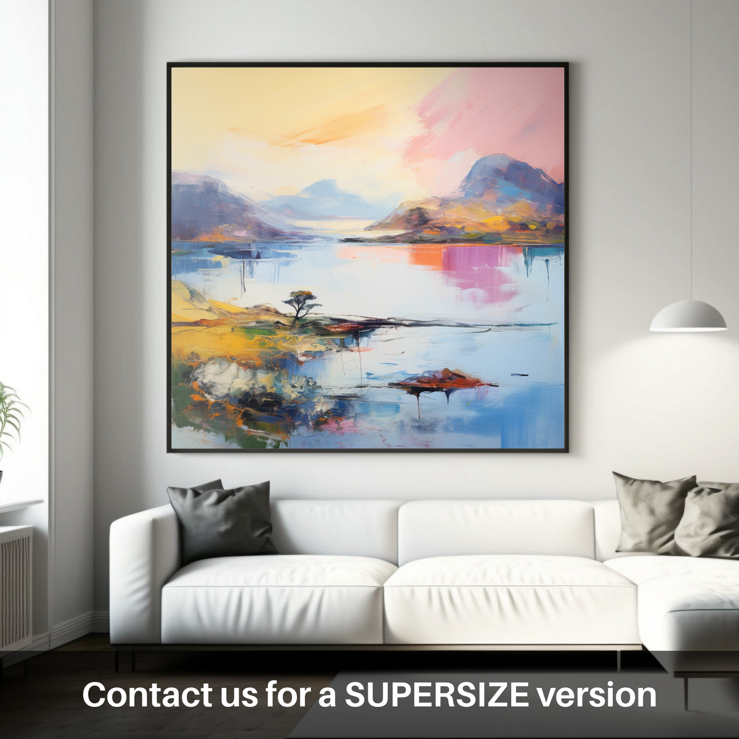 Huge supersize print of Loch Morar, Highlands in summer