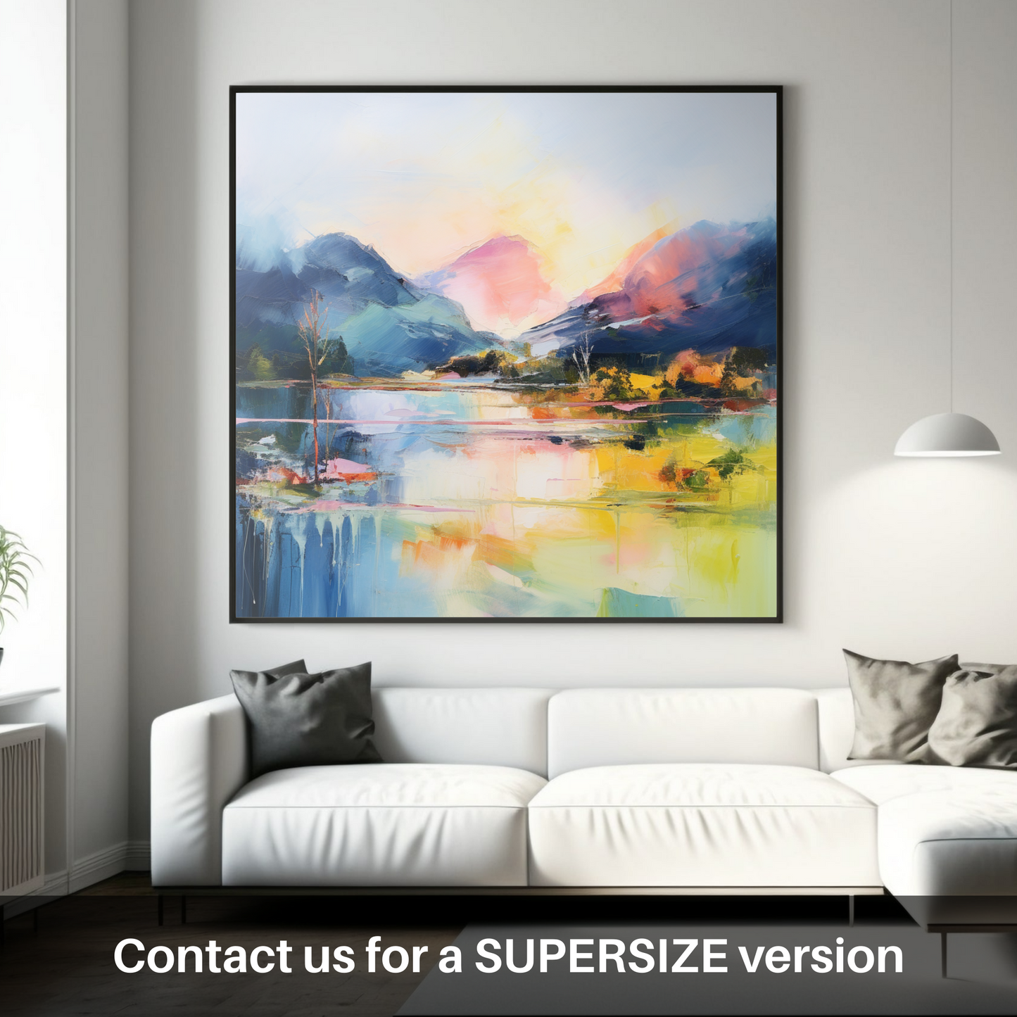 Huge supersize print of Loch Morar, Highlands in summer