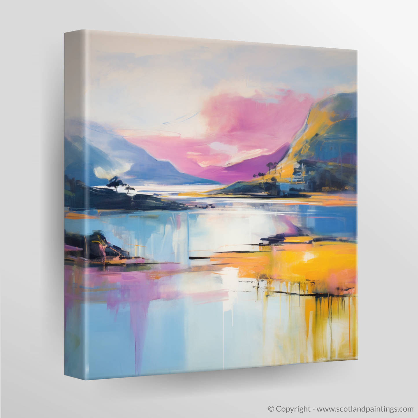 Canvas Print of Loch Morar, Highlands in summer